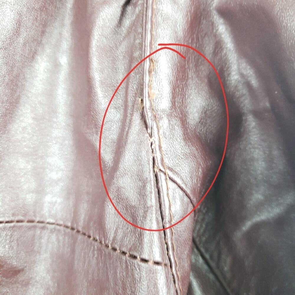 Remy | Leather Fashions Maroon Jacket, size 44 - Picture 6 of 8